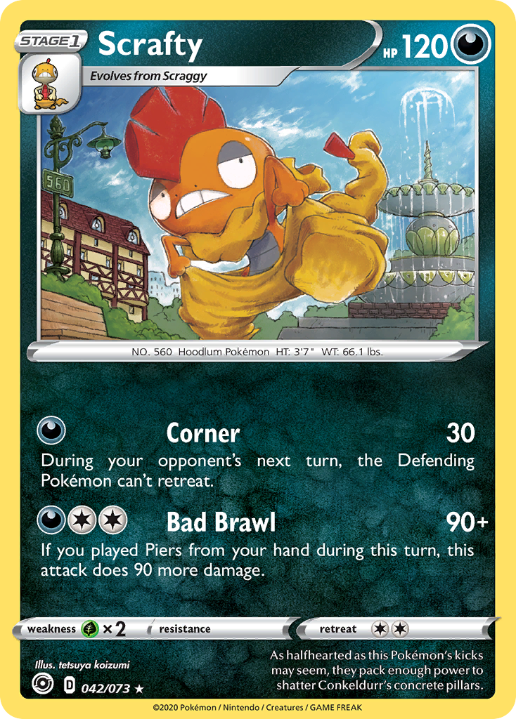 Champion’s Path Holo Scrafty #42/73